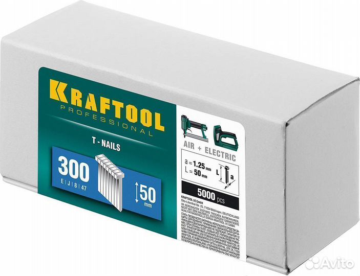 Kraftool тип 18GA (47/300/F) 50 мм, 5000 шт, гвозд