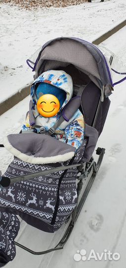 Детские санки коляска бу