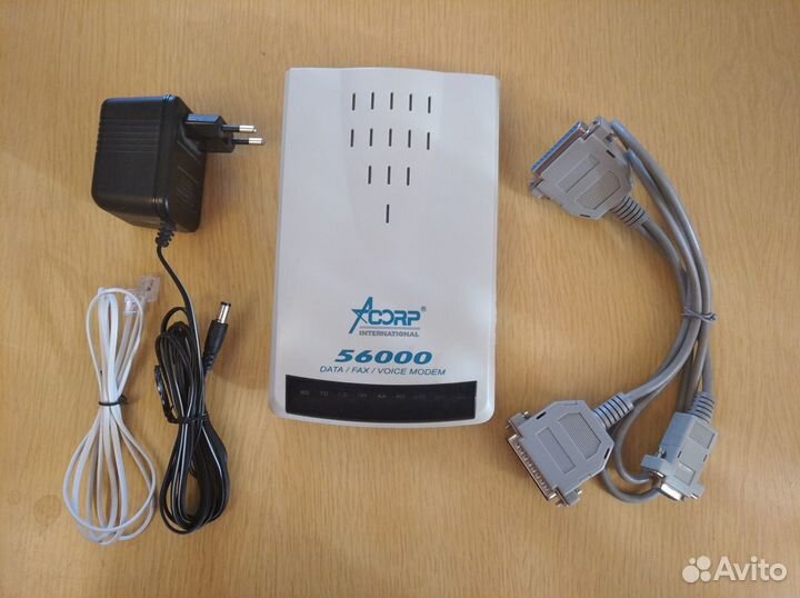 Модем Acorp-56emsf Fax Modem V.90 External