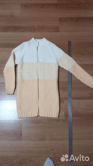 Вязаный удлинённый кардиган 140