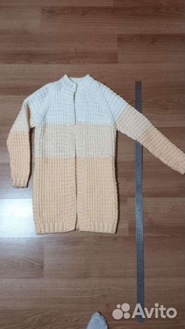 Вязаный удлинённый кардиган 140