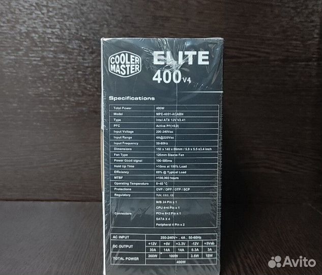 Блок питания Cooler Master Elite 400 v4 (новый)