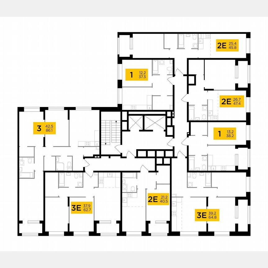 1-к. квартира, 37,3 м², 17/17 эт.