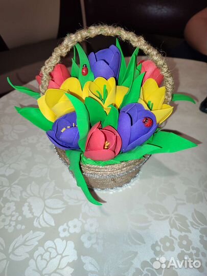 Поделки весенние,поделки на разные темы в школ,сад