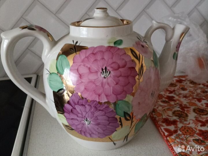 Фарфоровый заварочный чайник дулево