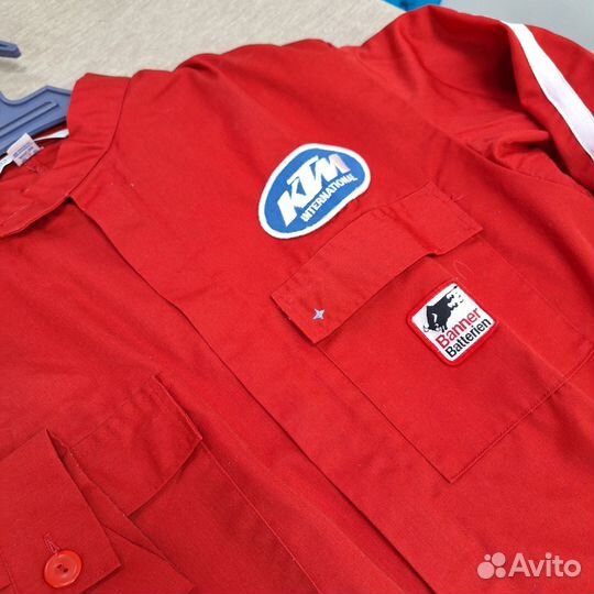 Рабочий комбинезон 50-52 Dunlop красный