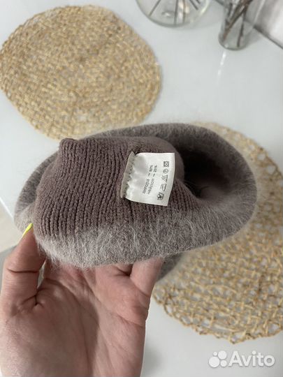 Шапка бини женская ангора