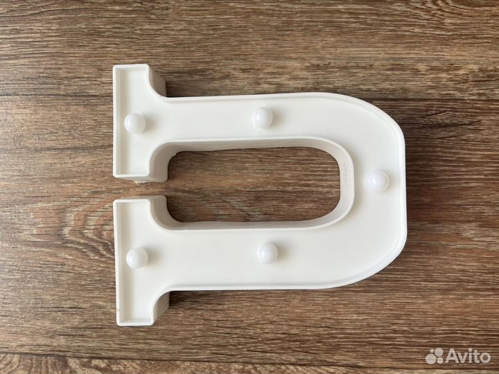 Светильник ночник фонарик декор буква интерьер