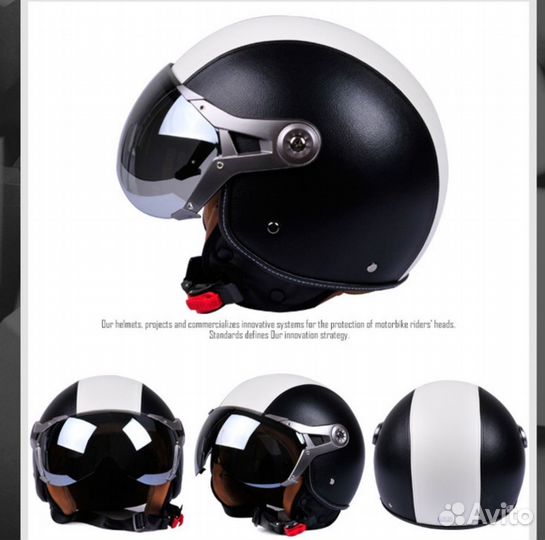 Мотошлем открытый новый