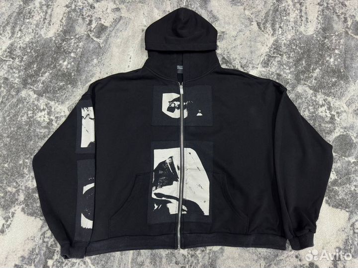 Худи Enfants Riches Deprimes 24fw Black Lip Map