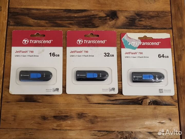 USB Flash 16 гб, 32 гб, 64 гб Transcend JetFlash