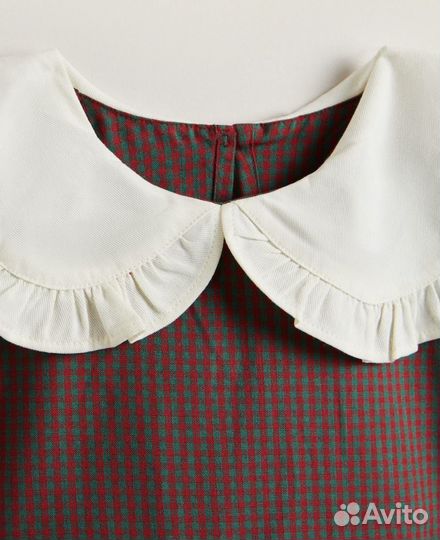 Детский рождественский фартук в клетку Zara home