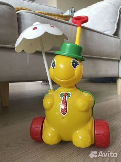 Игрушка-каталка Полесье Черепашка с ручкой