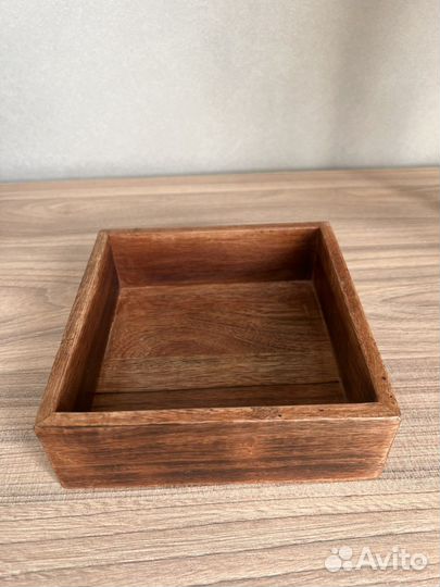 Коробка из мангового дерева h&m, новая