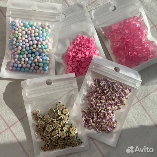 Фигурки для слаймов, поделок и дизайна ногтей