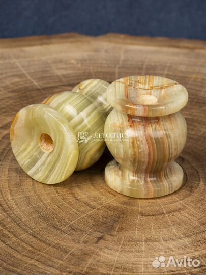 Подсвечник декоративный из оникса