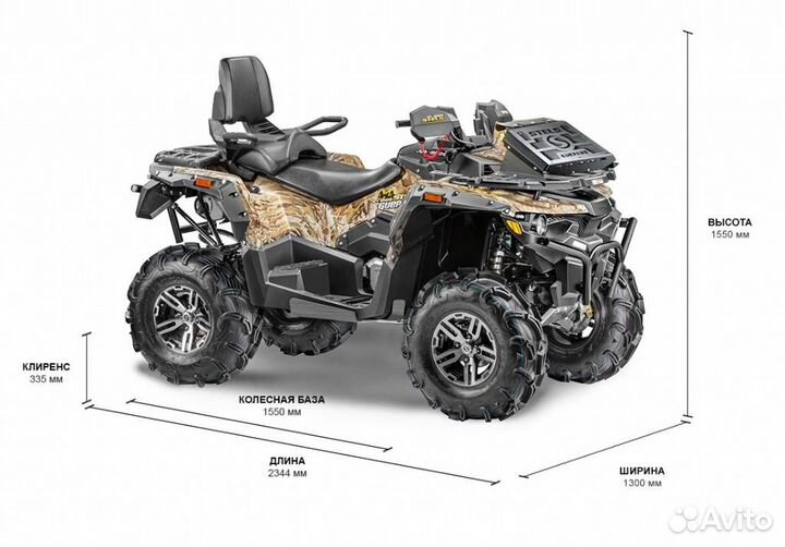 Квадроцикл stels ATV Guepard 650 TE 2.0