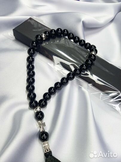 Православные четки Magic Node из Чёрного Агата