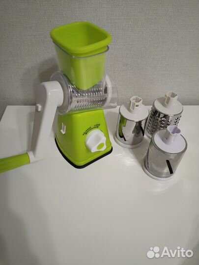 Ручная терка овощерезка с насадками для овощей