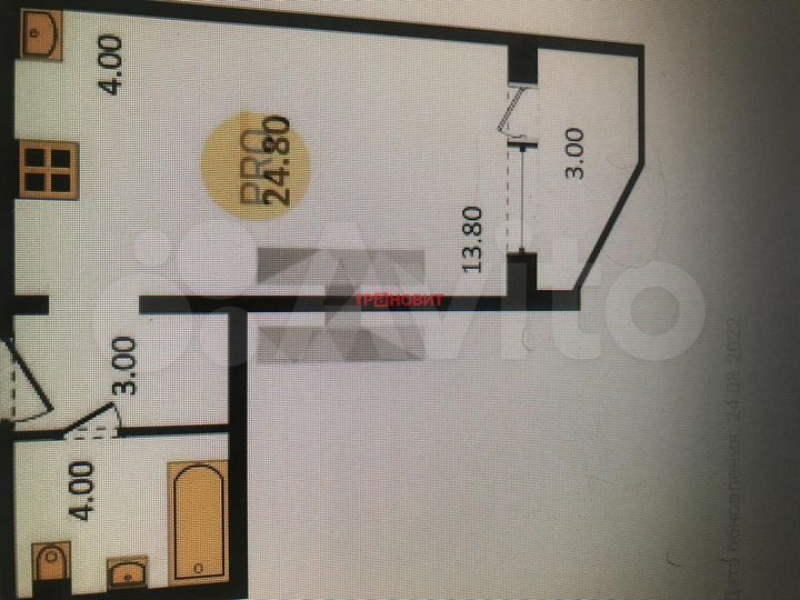 Квартира-студия, 26,2 м², 11/17 эт.