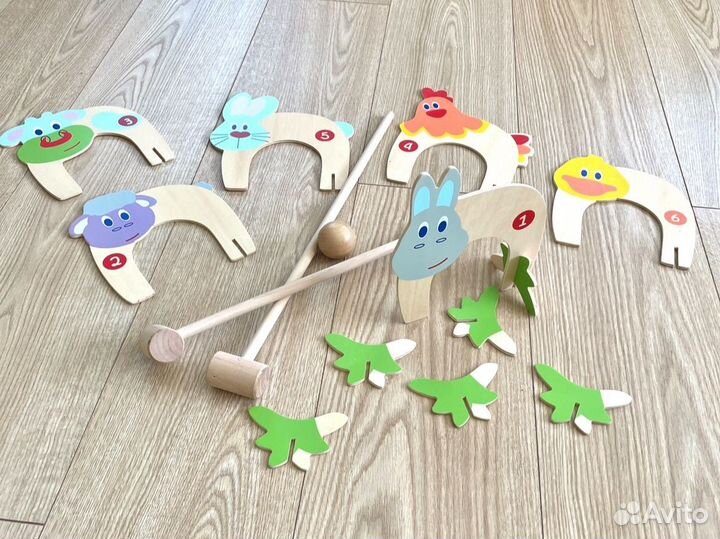 Новый деревянный набор elc для игры в крикет