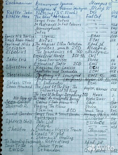 Фирменные CD neoclassical, New Age, Classical