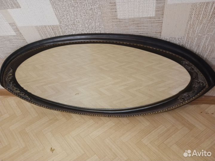 Зеркало овальное большое винтажное