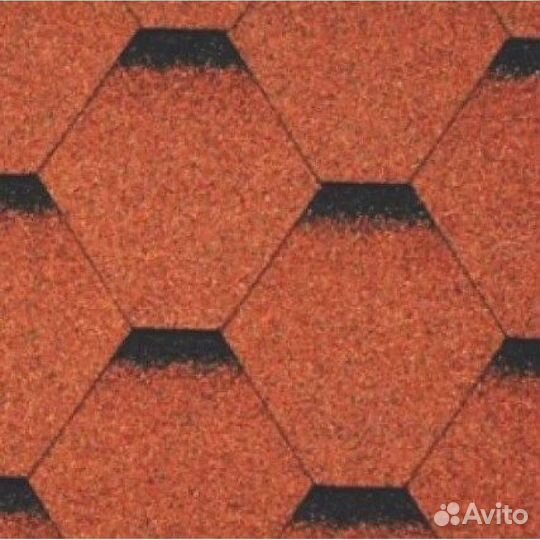 Гибкая черепица Руфшилд Классик Стандарт Кирпично