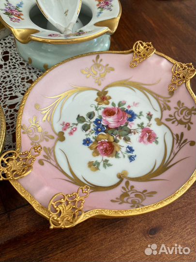 Антикварная пепельница Limoges. Франция