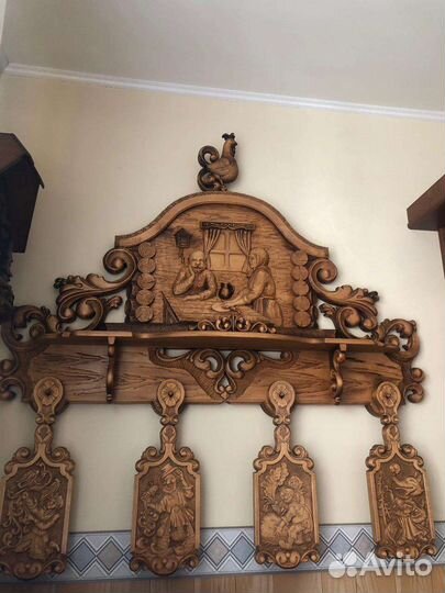 Деревянное интерьерные панно для кухни