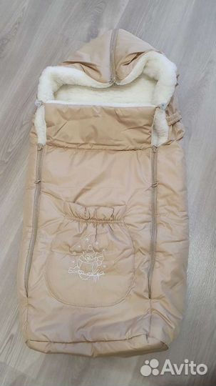 Конверт одеяло на выписку для новорожденных