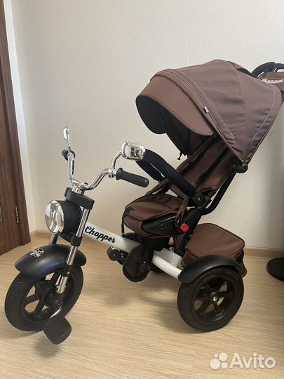 Трехколесный велосипед Chopper CH1, коричневый