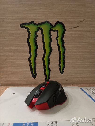 Мышка, беспроводная (Red Dragon)