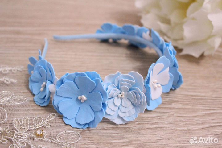 Ободок цветочный Бусинка костюм