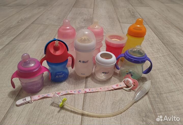 Поильники и бутылочки Avent