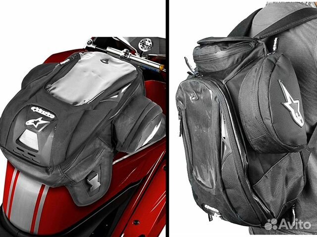Мото сумка рюкзак на бак 3 в 1 Alpinestars новый