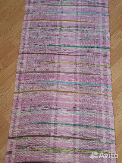 Домотканые половики разноцветные