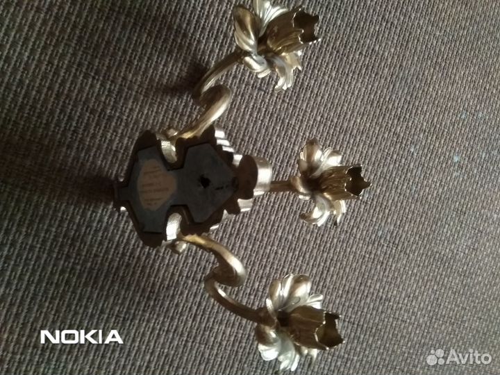 Бронзовый подсвечник