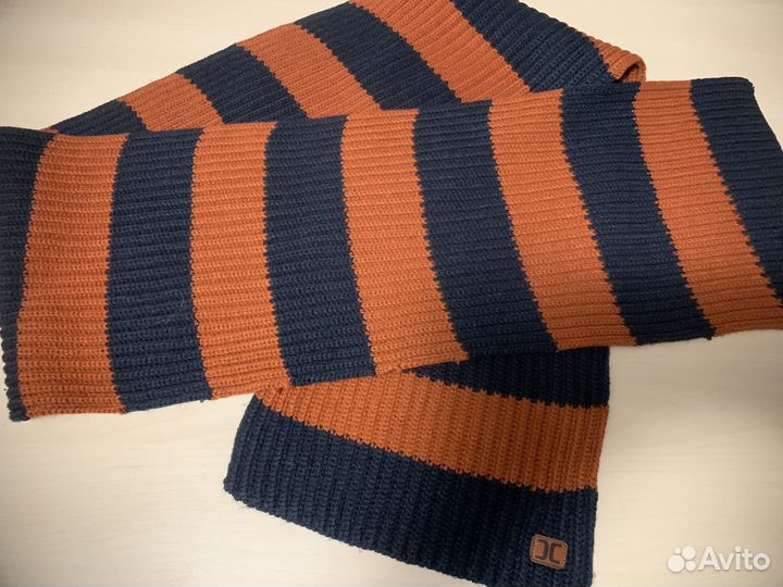 Шарф и варежки открытые