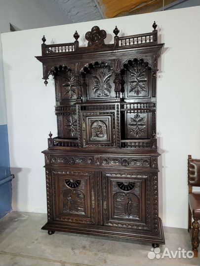 Антикварный буфет, 19в., бретонь, Франция