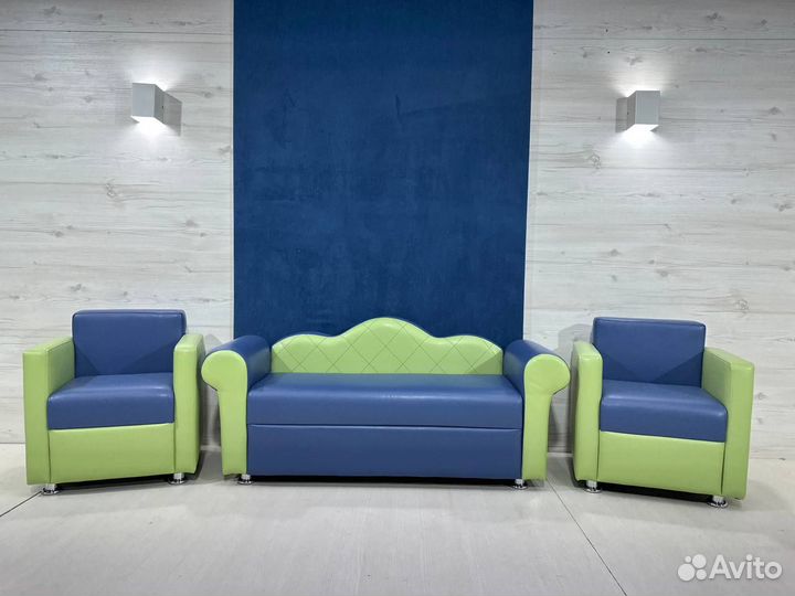 Диван и кресла для детского садика