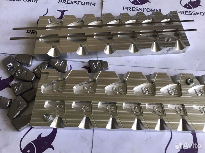 Форма чпу для литья грузил (Сапожок 10-34)