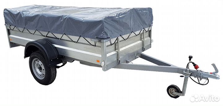 Прицеп легковой Спутник 2,0х1,3 метра.Оцинкованный