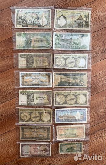 Набор банкнот камбоджии