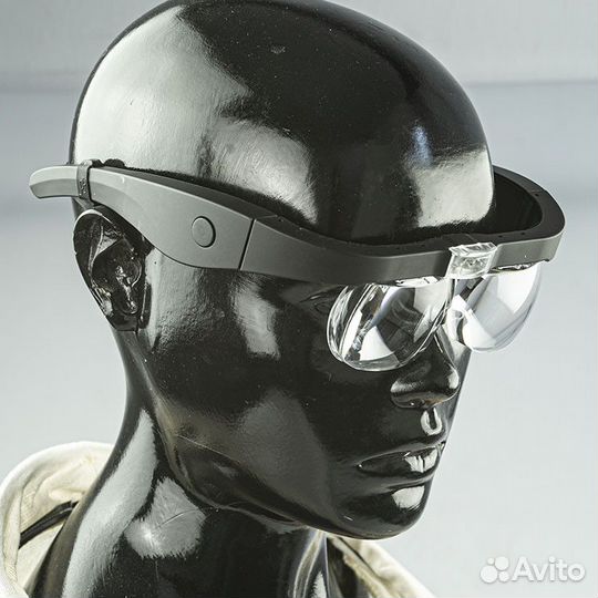 Лупа-очки LED 1.5x-5x 11537DC (сменные линзы)