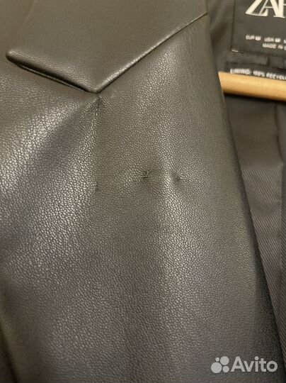 Пиджак кожаный Zara