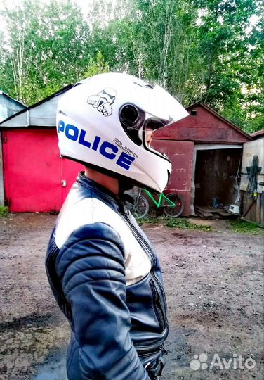 Мотокуртка кожаная мужская