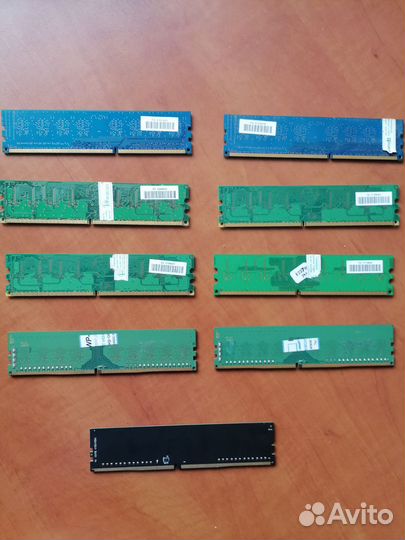 Оперативная память (ddr4-4gb, ddr2-1gb, ddr3-2gb)