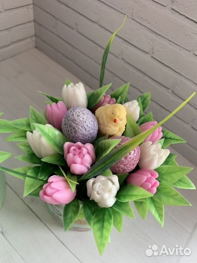 Мыло ручной работы,букеты, прекрасный подарок