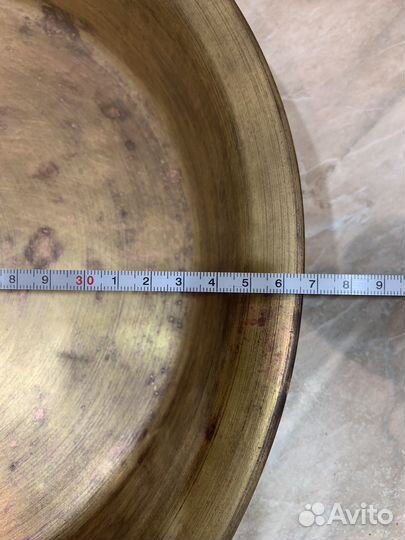 Латунный таз для варенья СССР